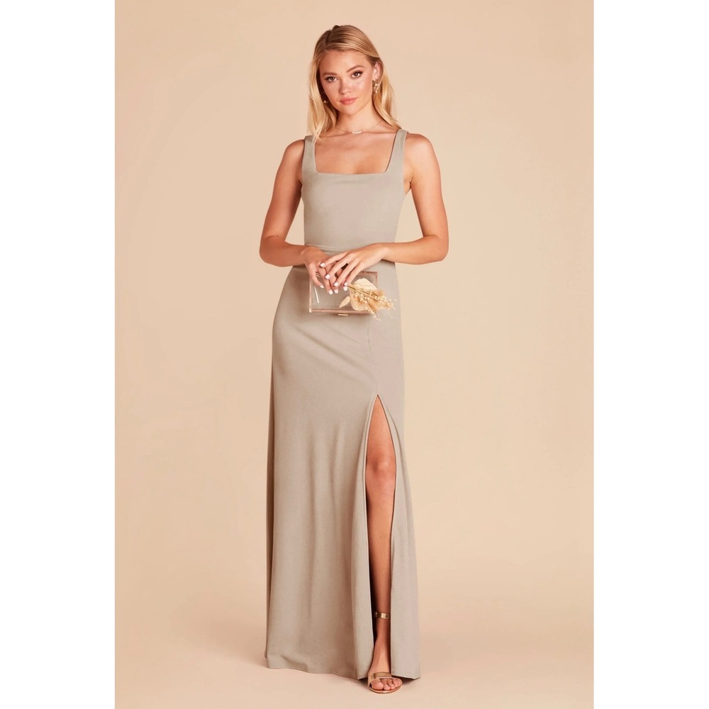 Birdy Grey Alex Dress Women Medium Crepe Almond